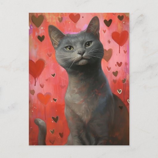 Niedlicher Valentinstag Postkarte (Vorderseite)