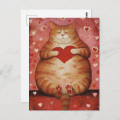 Niedlicher Valentinstag Postkarte (Vorne/Hinten)