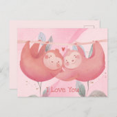 Niedlicher Valentinstag Postkarte (Vorne/Hinten)