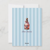 Niedlicher Valentinstag Raccoon Herzblut Feiertagskarte (Rückseite)