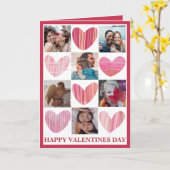 Niedlicher Valentinstag Rosa Herz Karte (Gelbe Blume)