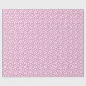 Niedlicher Valentinstag rosa Herzmuster Geschenkpapier (Flach)