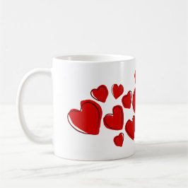 Niedlicher Valentinstag Rot Sie + Me = Uns Kaffeetasse
