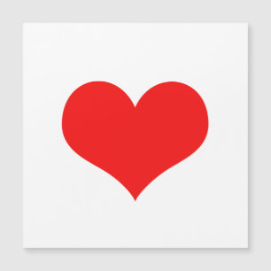 Niedlicher Valentinstag, Rotes Herz, benutzerdefin Magnetkarte