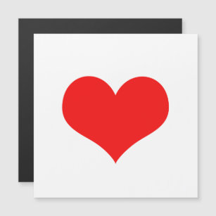 Niedlicher Valentinstag  Rotes Herz Weißes Farbtup Magnetkarte