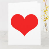 Niedlicher Valentinstag, Rotherz, benutzerdefinier Karte (Gelbe Blume)