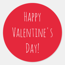Niedlicher Valentinstag Runder Aufkleber