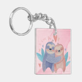 Niedlicher Valentinstag Schlüsselanhänger (Vorderseite links)