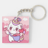 Niedlicher Valentinstag Schlüsselanhänger (Rückseite)