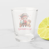 Niedlicher Valentinstag Schnapsglas (Rückseite)