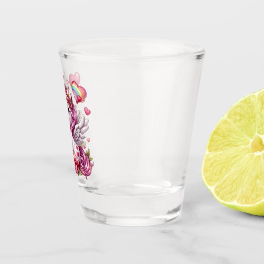 Niedlicher Valentinstag Schnapsglas (Rechts)