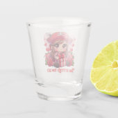 Niedlicher Valentinstag Schnapsglas (Rückseite)