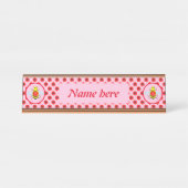 Niedlicher Valentinstag Schreibtischnamensplakette (Vorderseite )