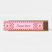 Niedlicher Valentinstag Schreibtischnamensplakette (Vorderseite )