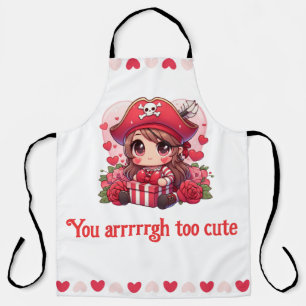 Niedlicher Valentinstag Schürze