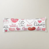Niedlicher Valentinstag Seitenschläferkissen (Rückseite)