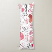 Niedlicher Valentinstag Seitenschläferkissen (Rückseite (Vertikal))