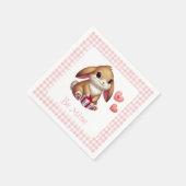 Niedlicher Valentinstag Serviette (Ecke)