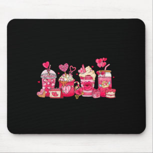 Niedlicher Valentinstag Shirt Valentine Kaffee Lov Mousepad