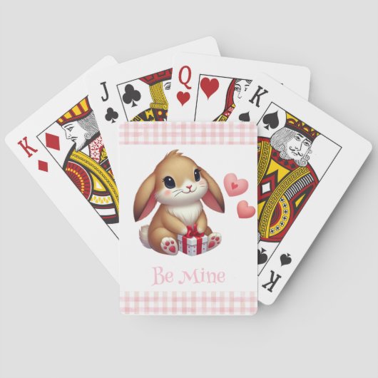 Niedlicher Valentinstag Spielkarten (Rückseite)