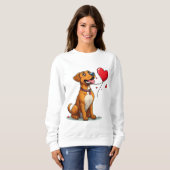 Niedlicher Valentinstag Sweatshirt (Vorne ganz)