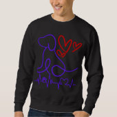 Niedlicher Valentinstag Sweatshirt (Vorderseite)