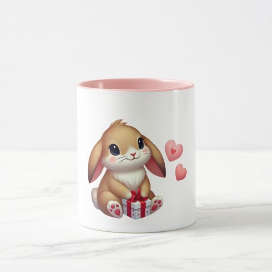 Niedlicher Valentinstag Tasse (Zentrum)