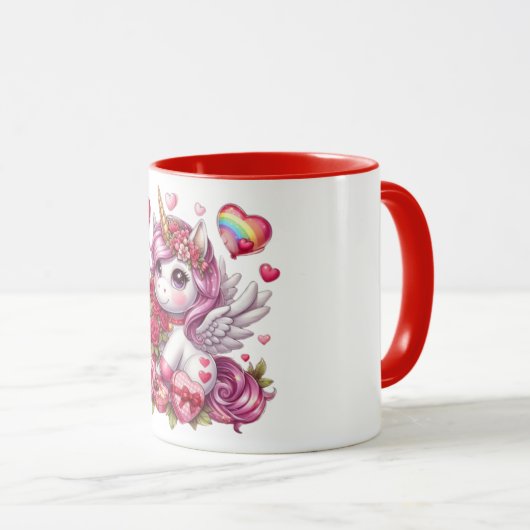 Niedlicher Valentinstag Tasse (VorderseiteRechts)