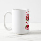 Niedlicher Valentinstag Teddybär Kaffeetasse (Links)