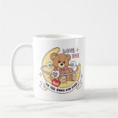 Niedlicher Valentinstag Teddybär Kaffeetasse (Links)