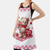 Niedlicher Valentinstag Teddybär Schürze (InSitu)