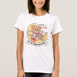 Niedlicher Valentinstag Teddybär T-Shirt