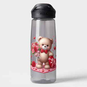 Niedlicher Valentinstag Teddybär Trinkflasche