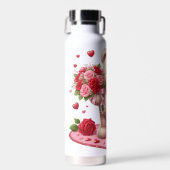 Niedlicher Valentinstag Teddybär Trinkflasche (Vorne)