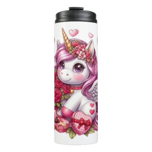 Niedlicher Valentinstag Thermosbecher (Vorderseite)