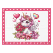 Niedlicher Valentinstag Tischdecke (Vorderseite (Horizontal))