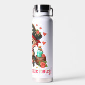 Niedlicher Valentinstag Trinkflasche (Rückseite)