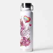 Niedlicher Valentinstag Trinkflasche (Rückseite)