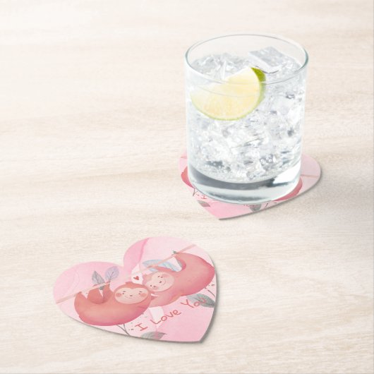 Niedlicher Valentinstag Untersetzer (Vor Ort)