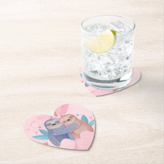 Niedlicher Valentinstag Untersetzer (Vor Ort)