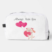 Niedlicher Valentinstag Waschbeutel (Vorderseite)