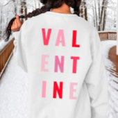 Niedlicher Valentinstag (weiß/rosa) Sweatshirt