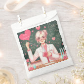 Niedlicher Valentinstag-Wissenschaftler Geschenktütchen (Ausgeschnitten)