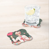 Niedlicher Valentinstag-Wissenschaftler Untersetzer (Vor Ort)