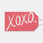 Niedlicher Valentinstag XOXO Geschenkanhänger (Vorderseite (Horizontal))