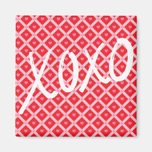 Niedlicher Valentinstag XOXO Magnet (Vorne)