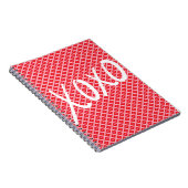 Niedlicher Valentinstag XOXO Notizblock (Rechte Seite)