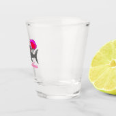 Niedlicher Valentintagshai Schnapsglas (Rechts)