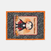 Niedlicher Vampir den Namen des Kindes oder das er Fleecedecke (Vorderseite (Horizontal))