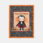 Niedlicher Vampir den Namen des Kindes oder das er Fleecedecke (Vorderseite)